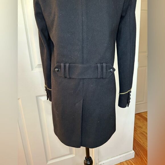 The Kooples Short Black Wool Coat sz S - Picture 10 of 16